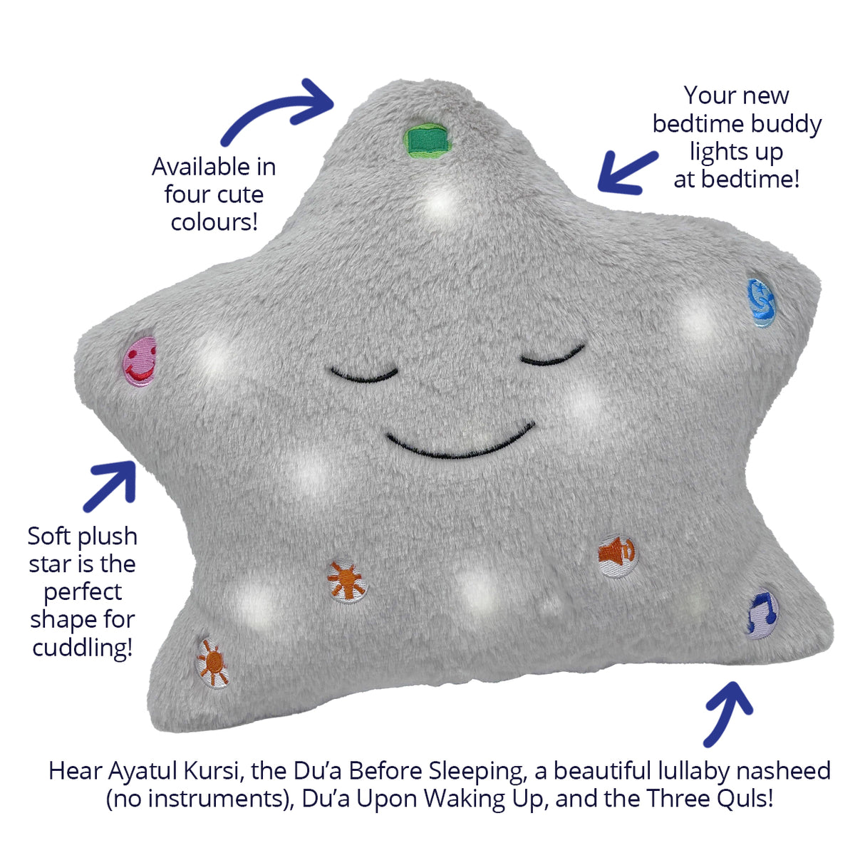 The Original My Dua Pillow Grey