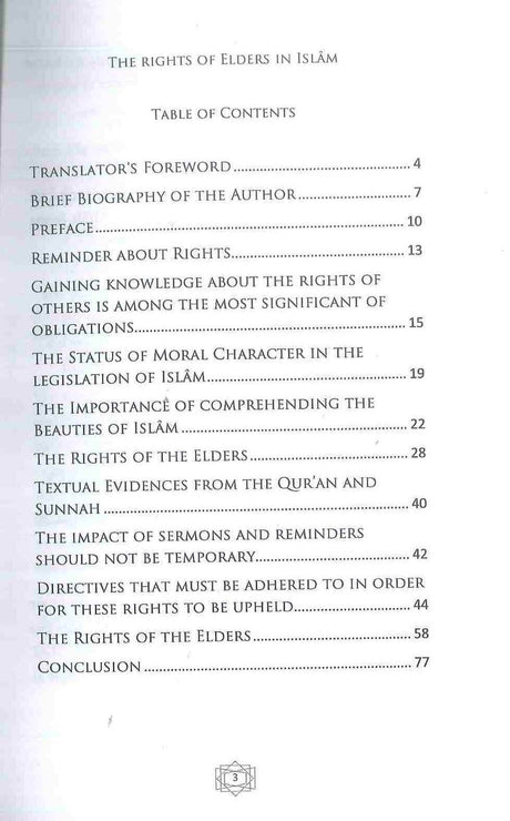 The Right of the Elders In Islam