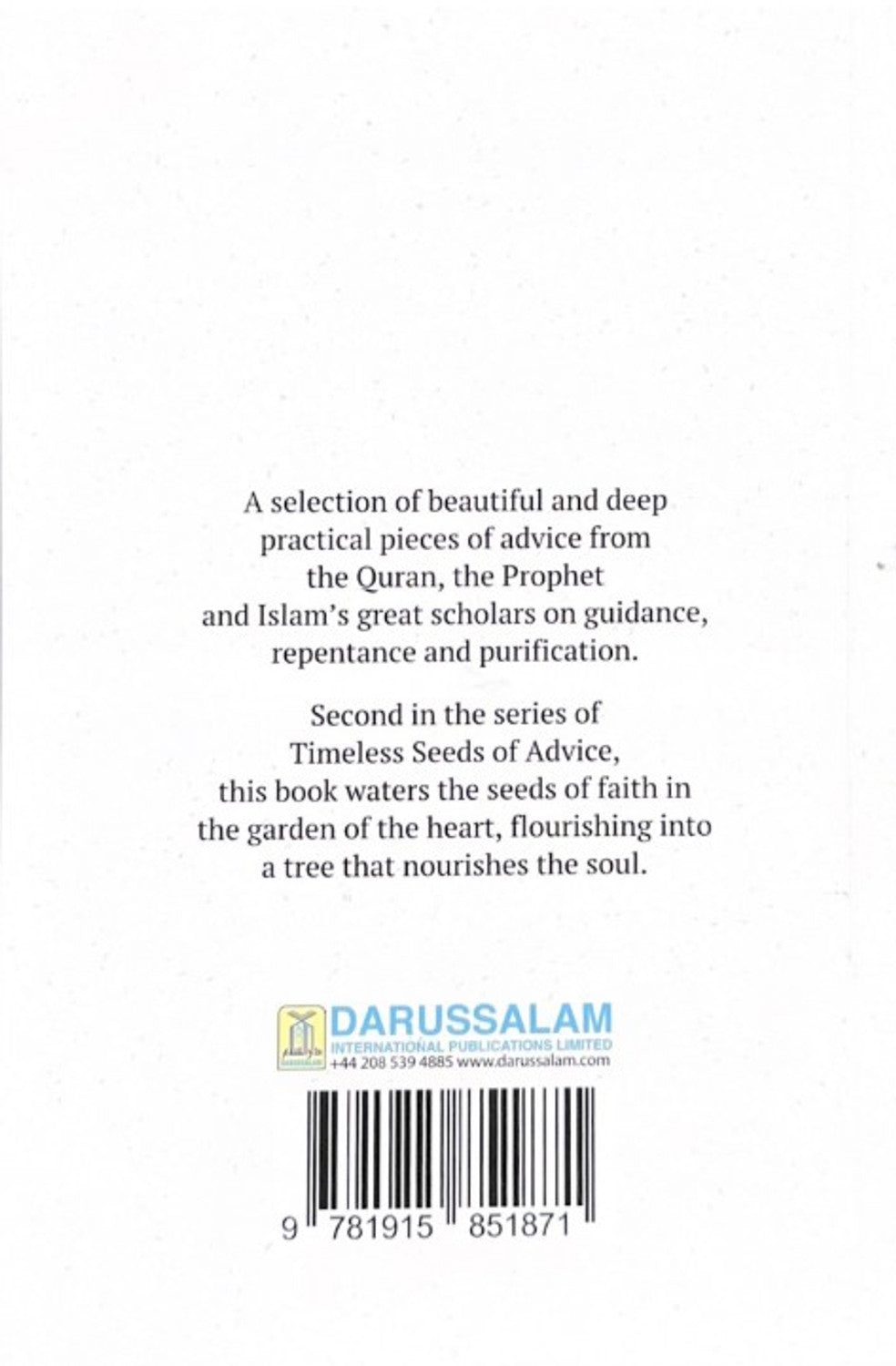 Timeless Seeds of Advice Part 2 (A Deeper Reflection)