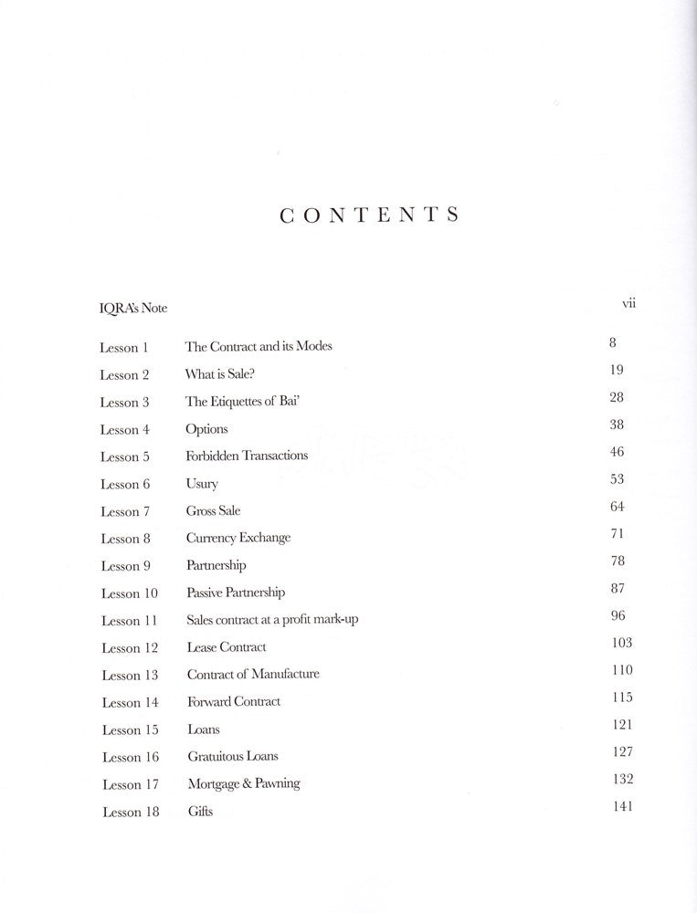 Fiqh Mu'amalat IQRA High School Books