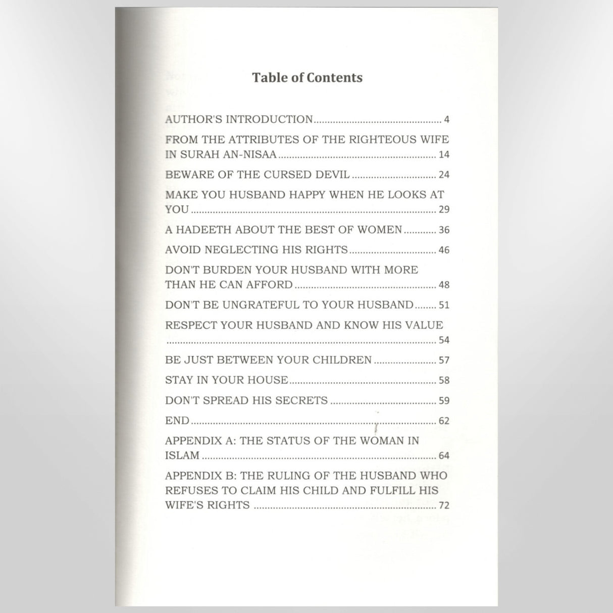 Attributes of The Righteous Wife