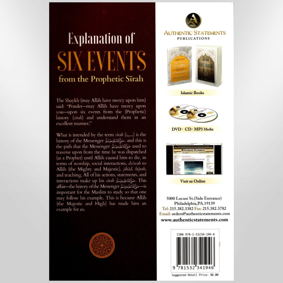 Explanation Of Six Events From The Prophetic Seerah