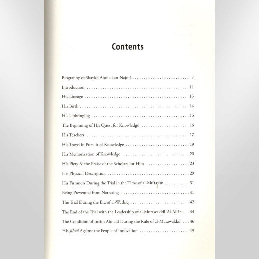 The Biography Of the Eminent Imam Ahmad bin Hanbal