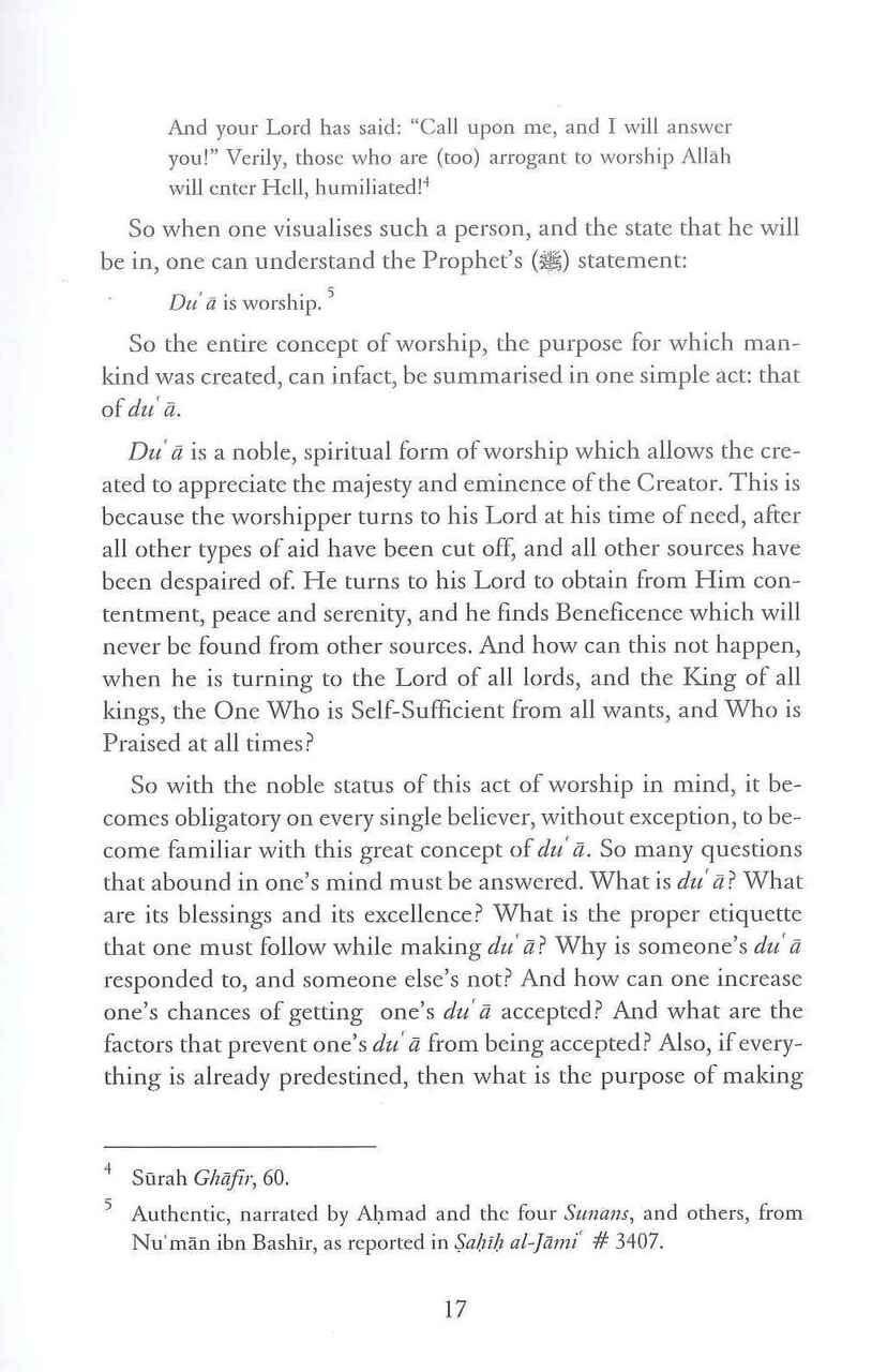 Dua: The Weapon of The Believer