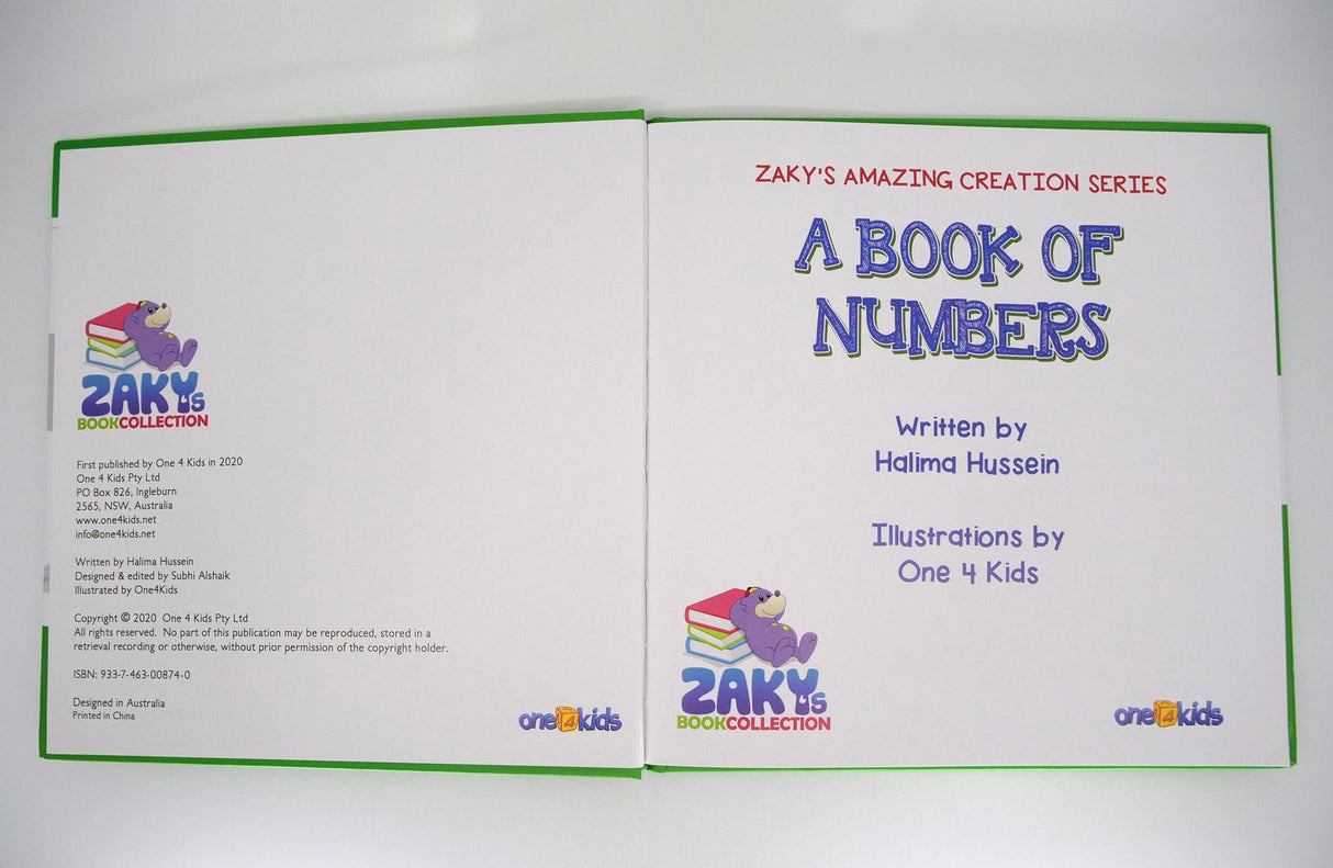 Zaky's Creation Series: A Book Of Numbers