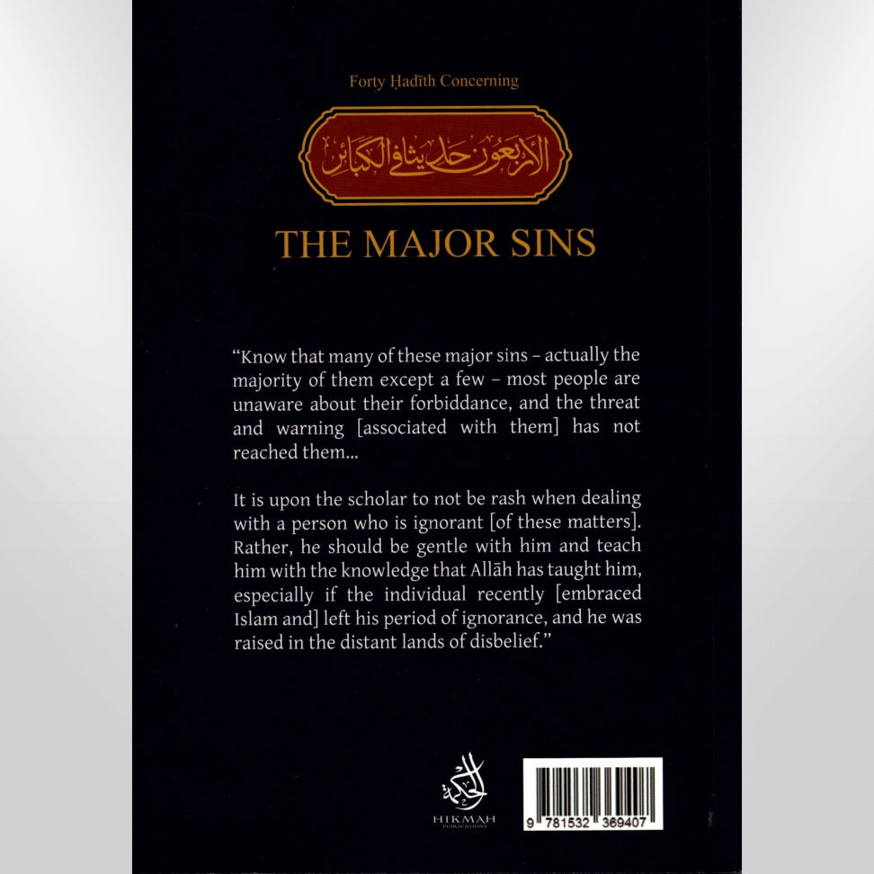 Forty Hadith Concerning The Major Sins