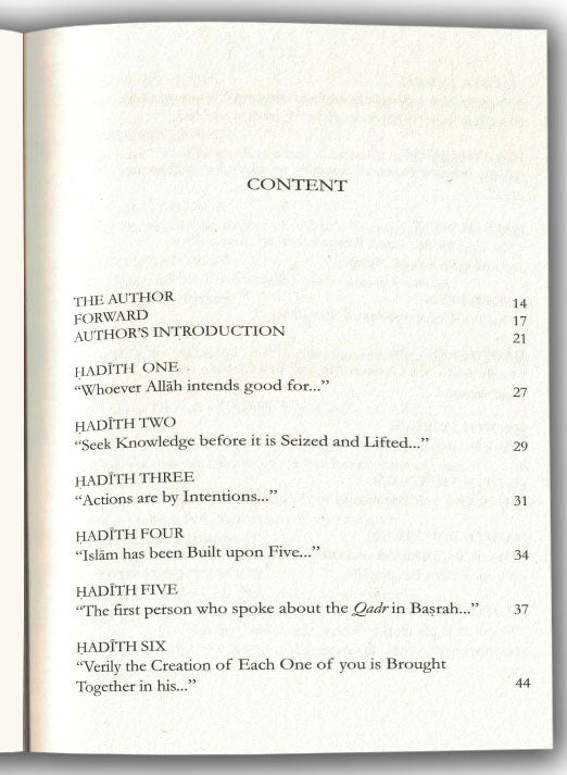 Forty Hadith on Islam