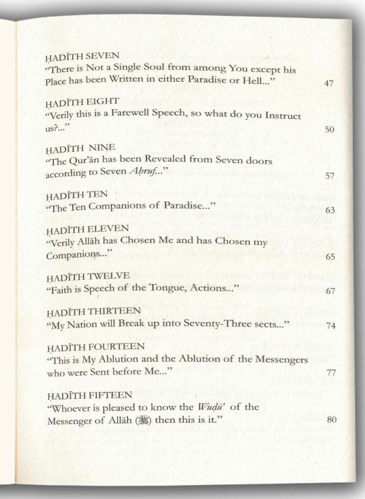 Forty Hadith on Islam