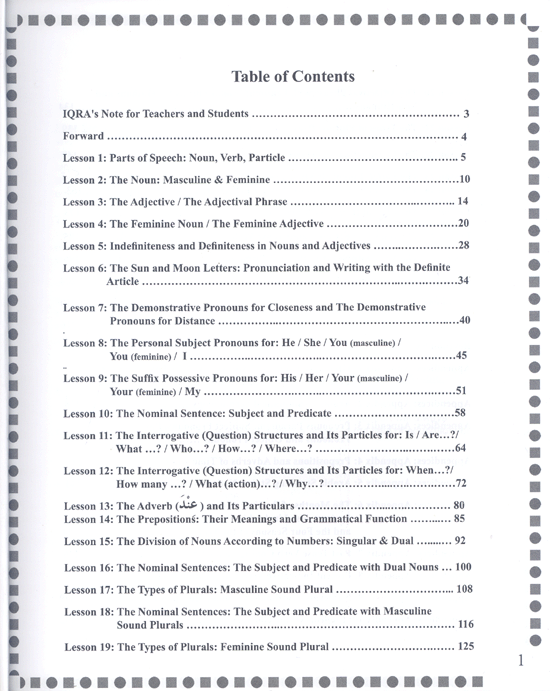 First Steps in Arabic Grammar