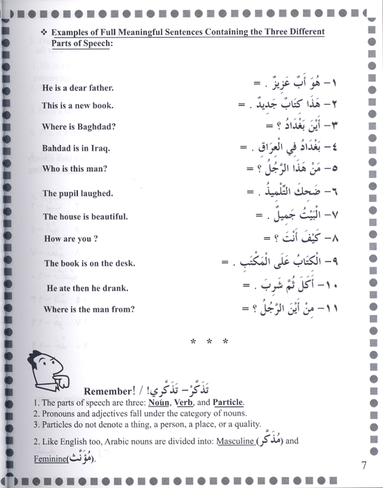 First Steps in Arabic Grammar