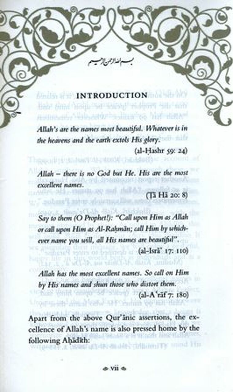 Blessed Names And Attributes of Allah