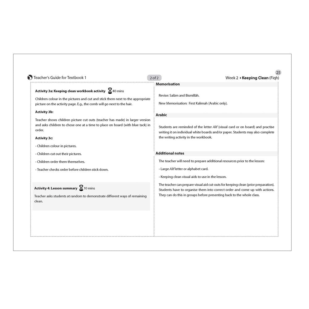 Safar Teacher’s Guide for Islamic Studies – Book 1