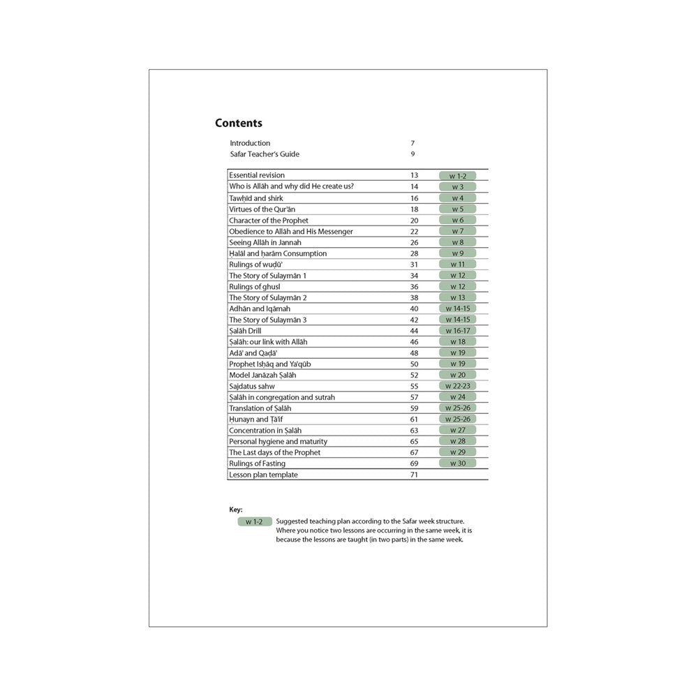 Safar Teacher’s Guide for Islamic Studies – Book 6