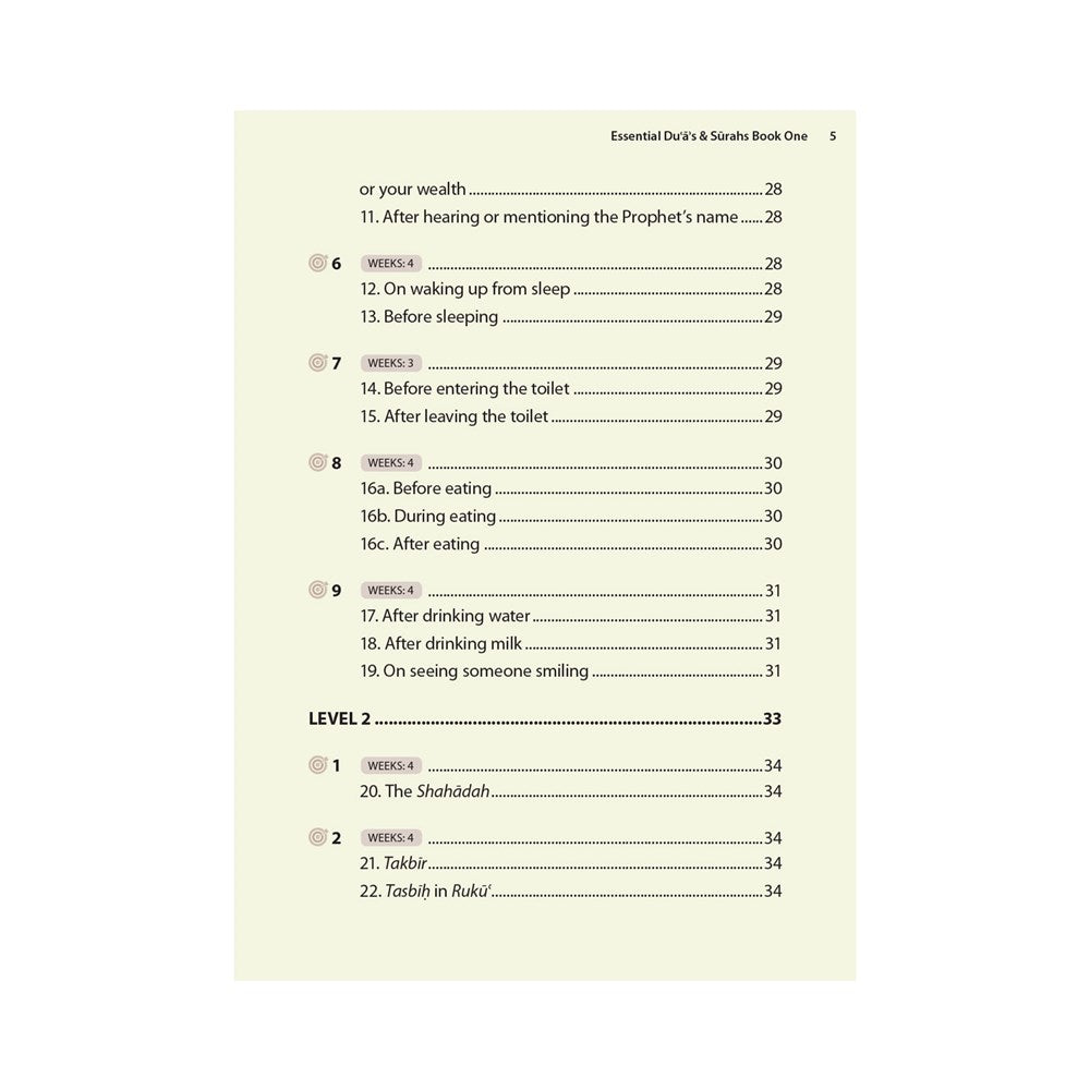 Essential Duas and Surahs: Book 1 – Madinah Script – Learn by Heart Series