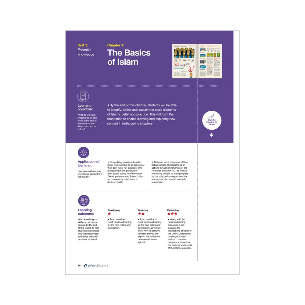 Safar Teacher’s Guide for Islamic Studies – Book 7