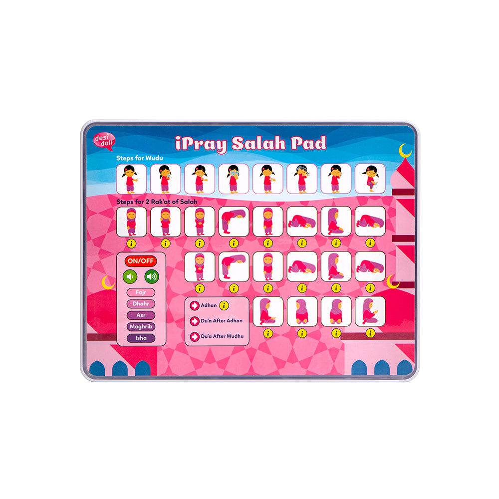 iPray Salah Pad - Pink with Back Lights
