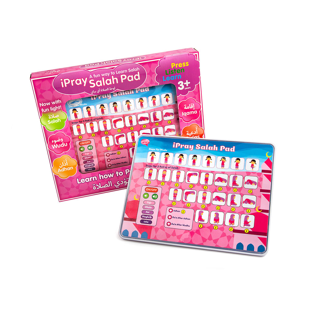iPray Salah Pad - Pink with Back Lights