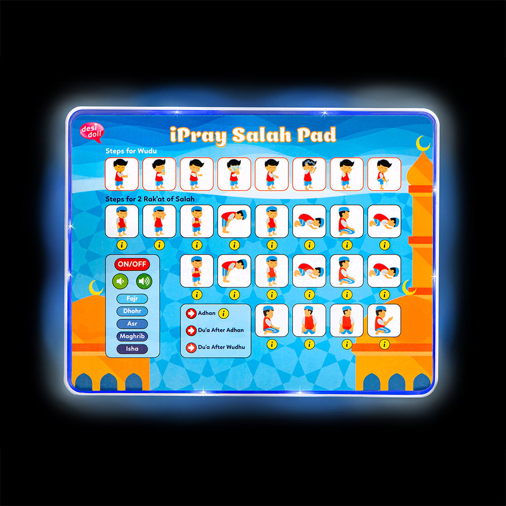 iPray Salah Pad - Blue with Back Lights!