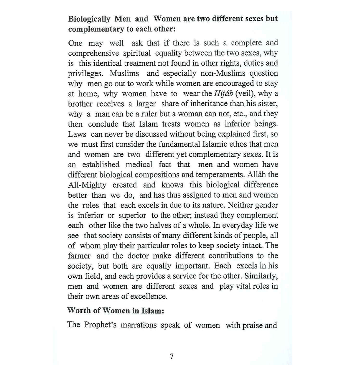 The Rights and Duties of Women In Islam