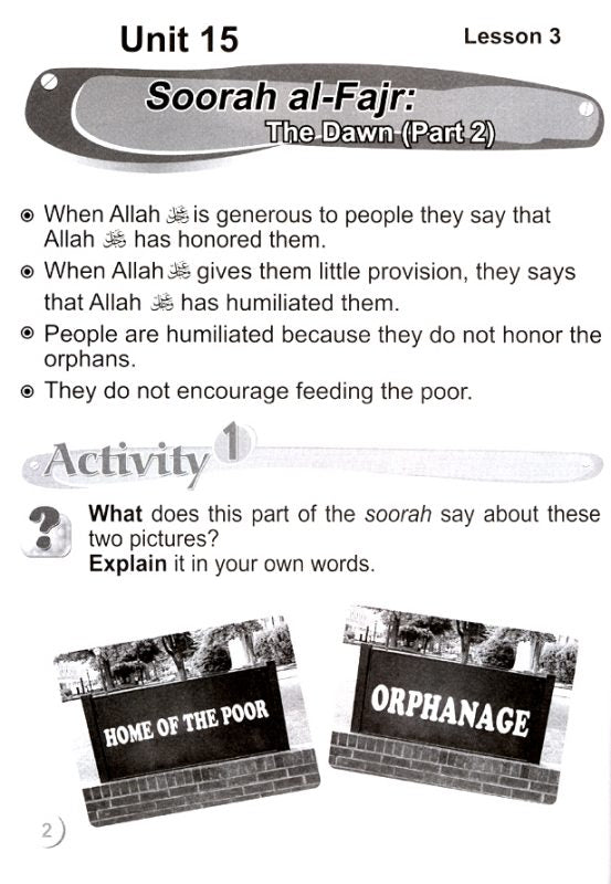 ICO Islamic Studies Activity book Grade 2 Part 2 - Darussalam Islamic Bookshop Australia
