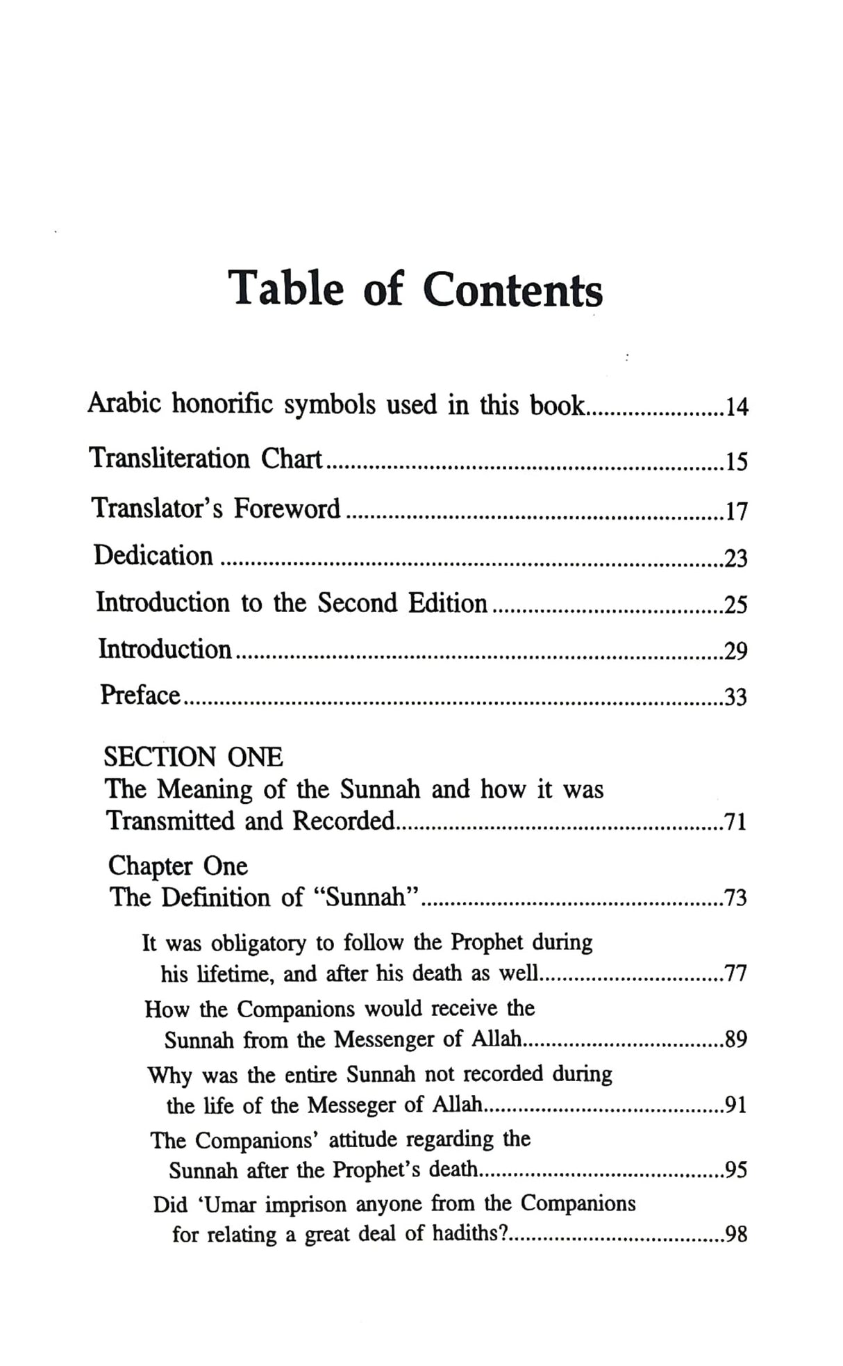 The Sunnah And Its Role in Islamic Legislation