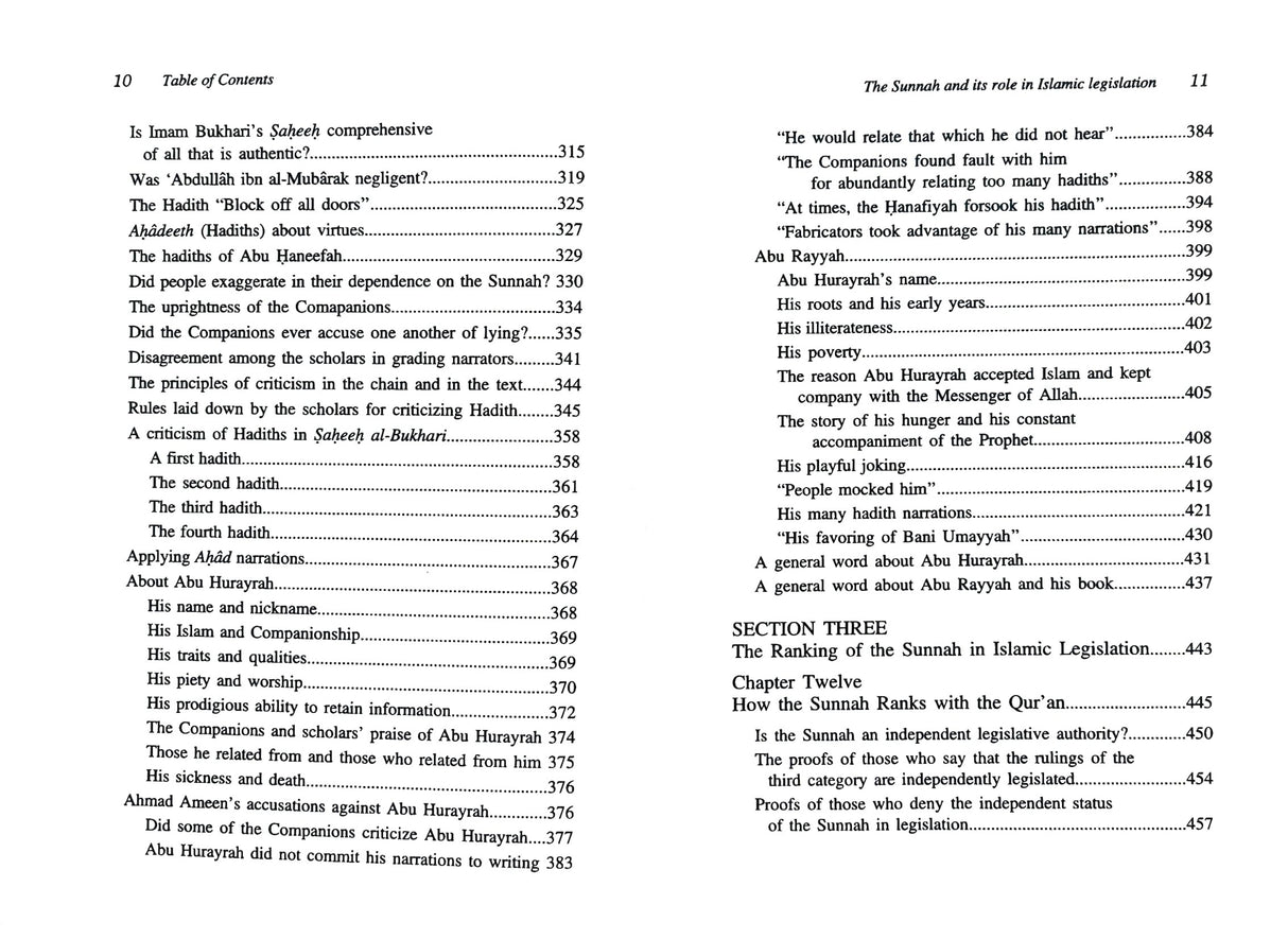 The Sunnah And Its Role in Islamic Legislation