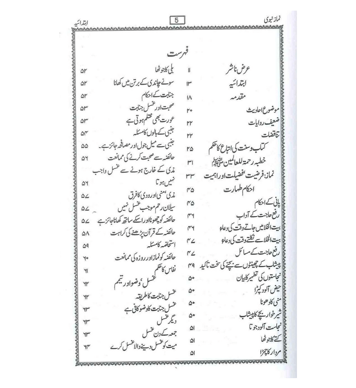 Prayer Of The Prophet - Urdu