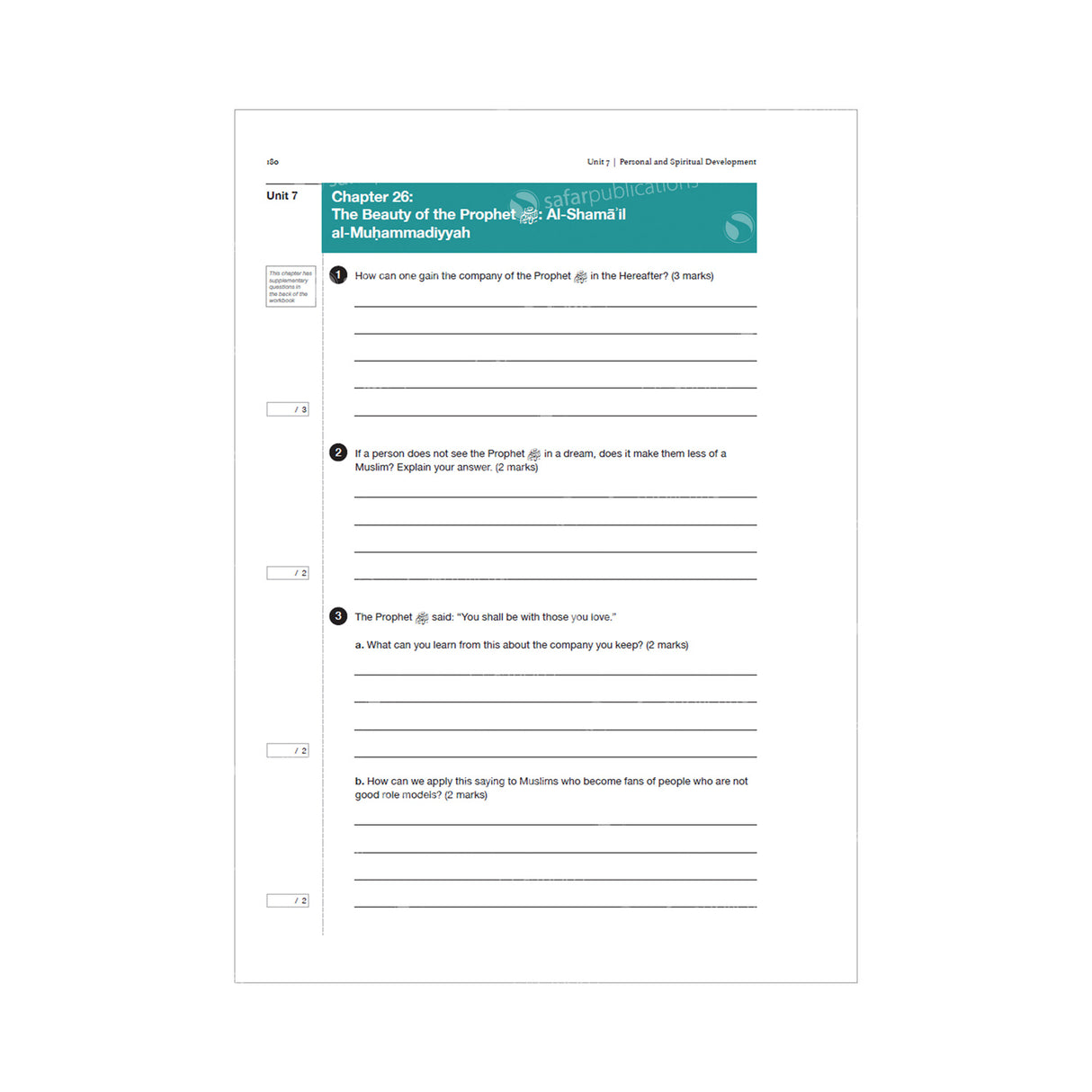 Safar Islamic Studies: 8 Learn about Islam Series (Workbook)