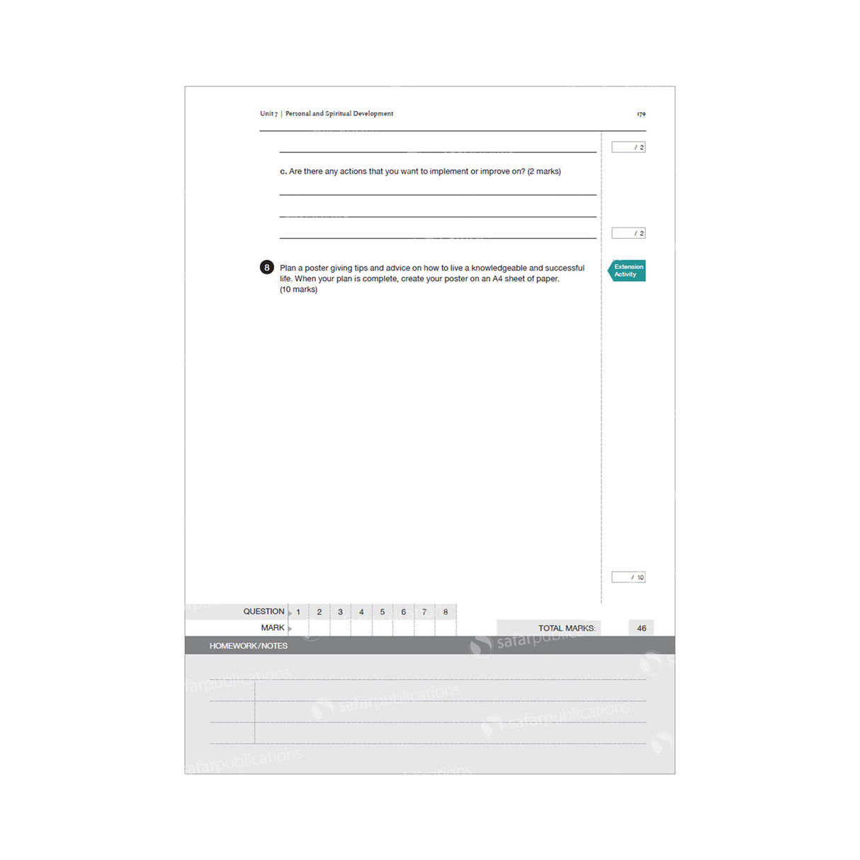 Safar Islamic Studies: 8 Learn about Islam Series (Workbook)