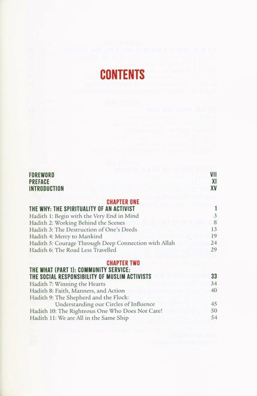 40 Hadith on Community Service and Activism