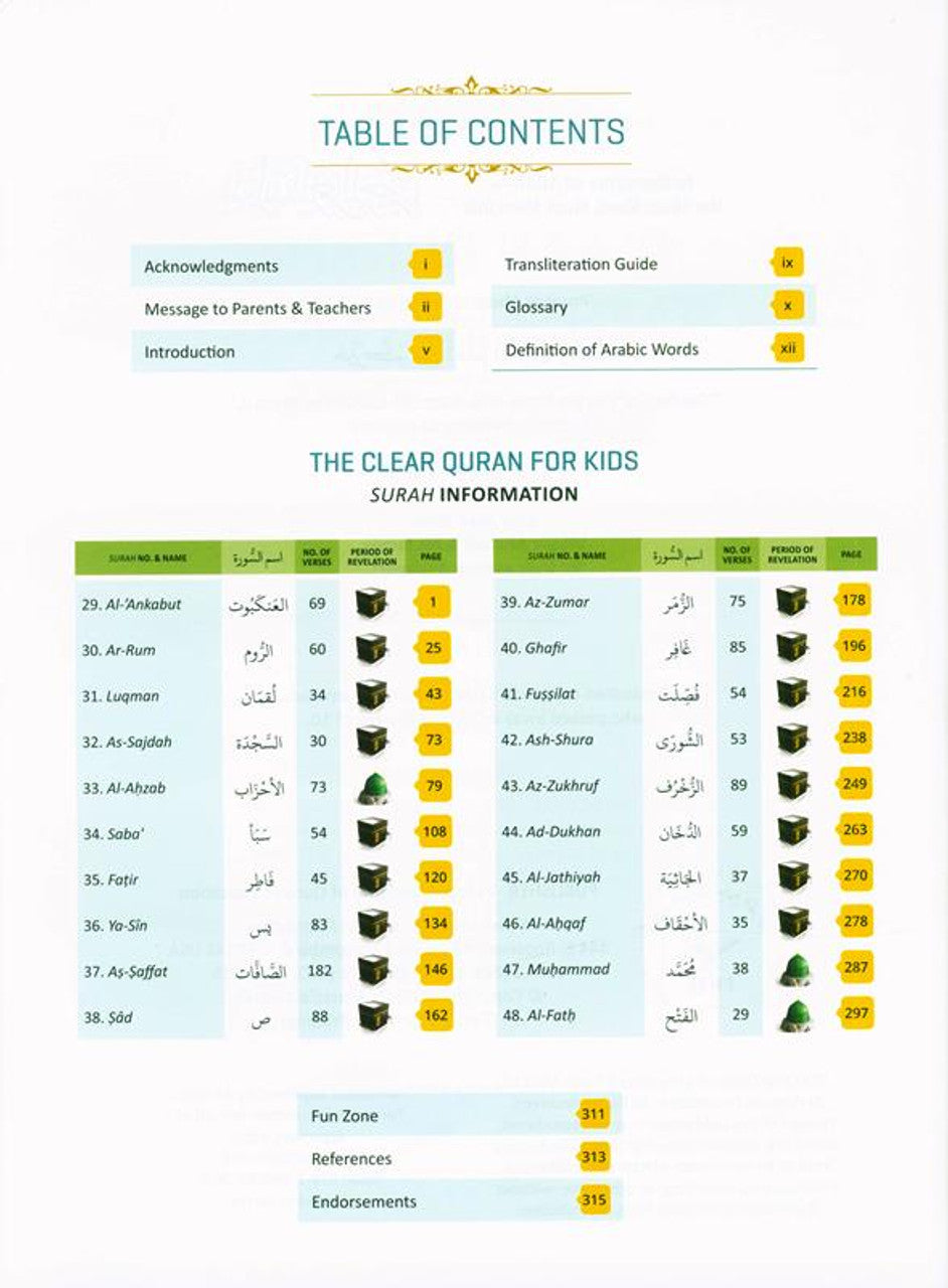 Tafsir for Kids - The Clear Quran for Kids Surahs 29-48