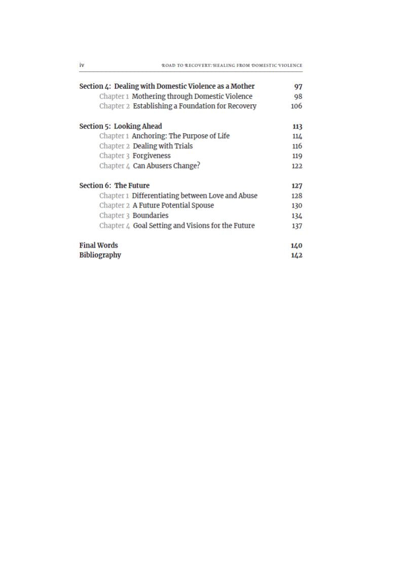 Road to Recovery Healing from Domestic Violence