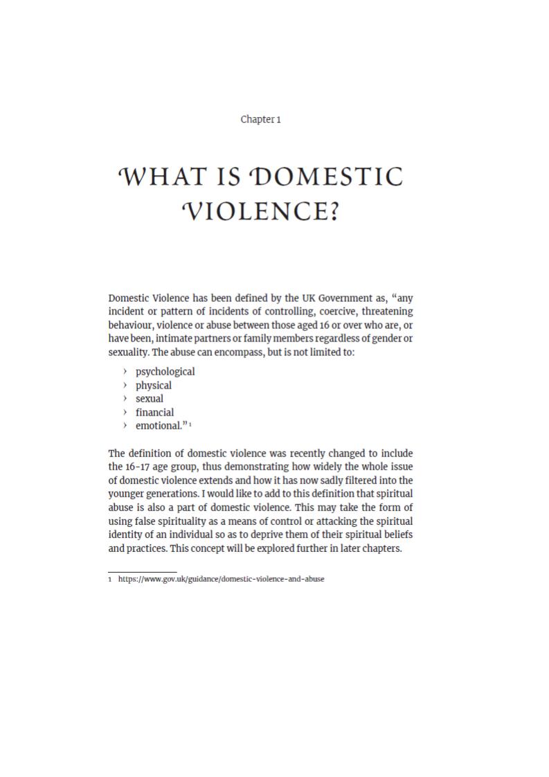 Road to Recovery Healing from Domestic Violence