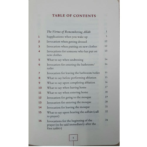 Fortress of the Muslim (Leather Edition & Medium Size)