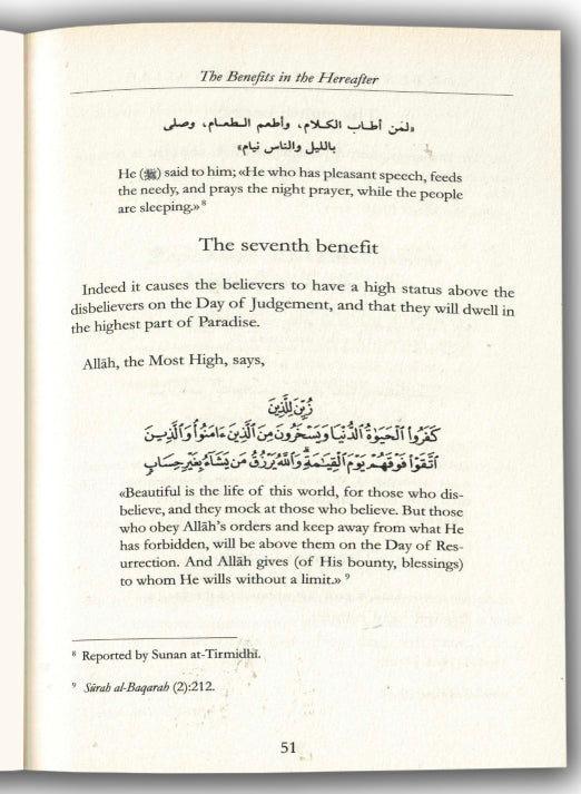 The Benefits Of Fearing Allah