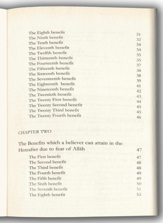 The Benefits Of Fearing Allah