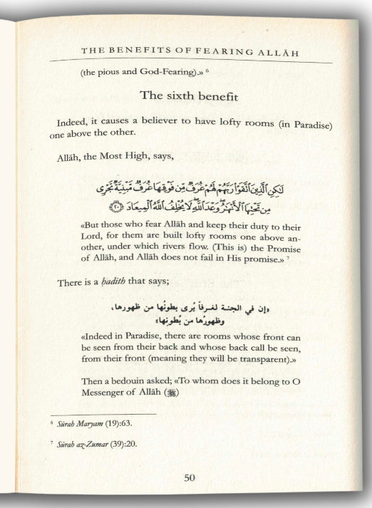 The Benefits Of Fearing Allah