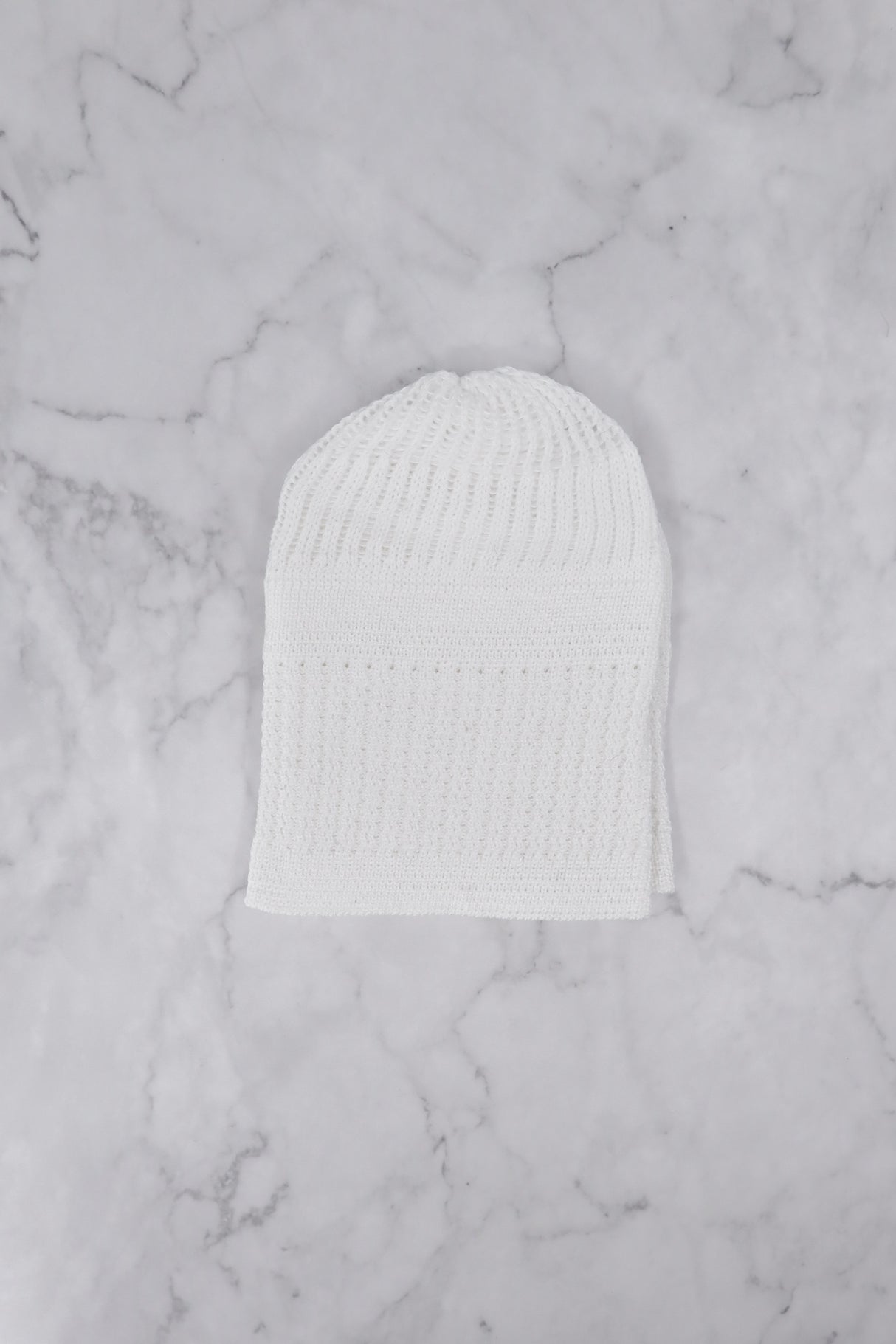 Boys Knit Cap Hat Kufi - WHITE