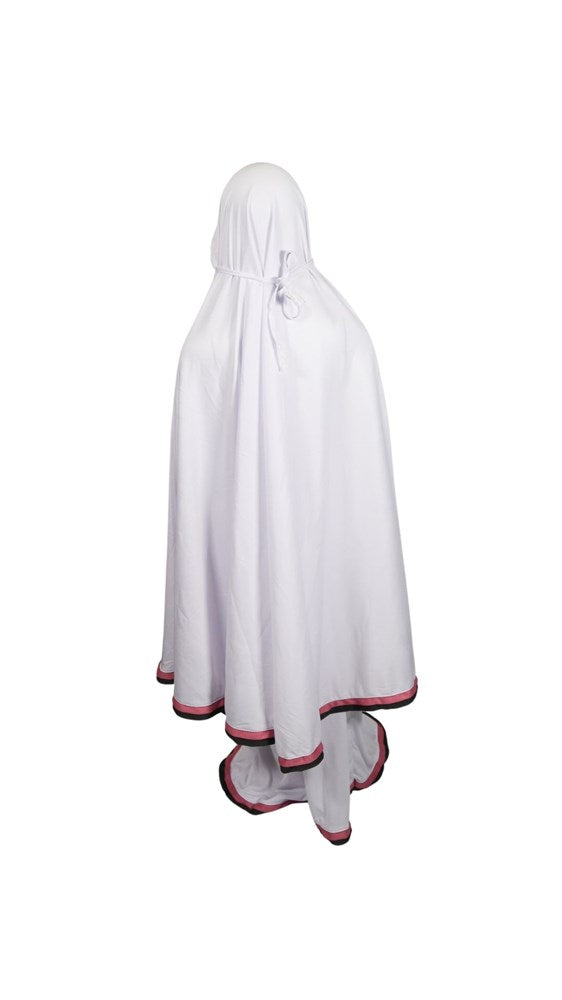 Girls 2 Piece Prayer Outfit Plain - White