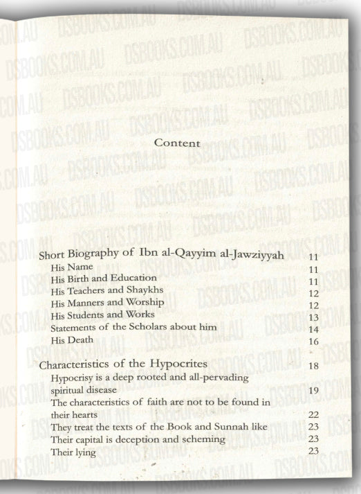 Characteristics of the Hypocrites