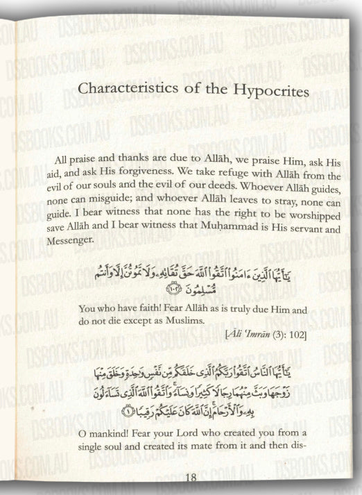 Characteristics of the Hypocrites