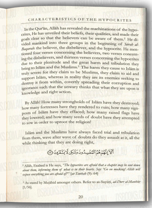Characteristics of the Hypocrites