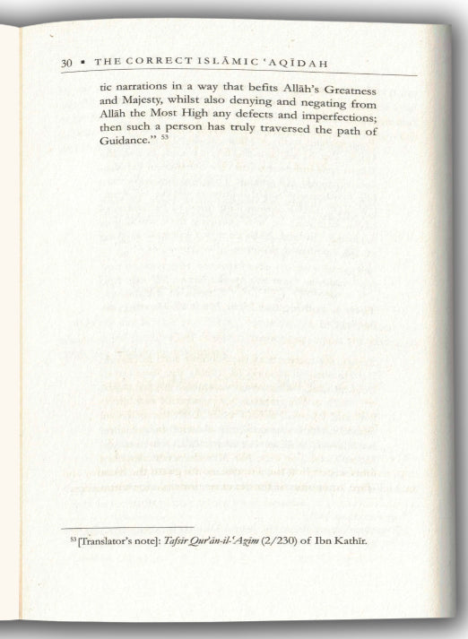 Correct Islamic Aqidah & That Which Opposes It