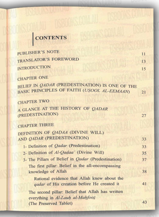 Islamic Creed Series Vol. 8 - Divine Will And Predestination: In The Light of The Qur'an And Sunnah