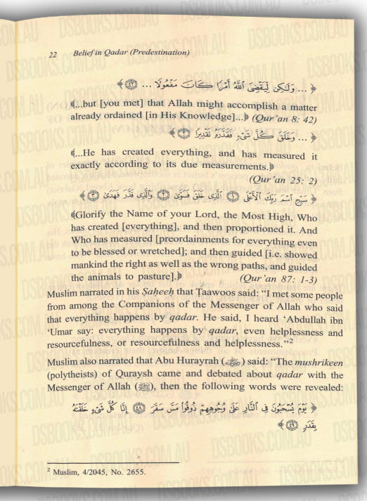 Islamic Creed Series Vol. 8 - Divine Will And Predestination: In The Light of The Qur'an And Sunnah