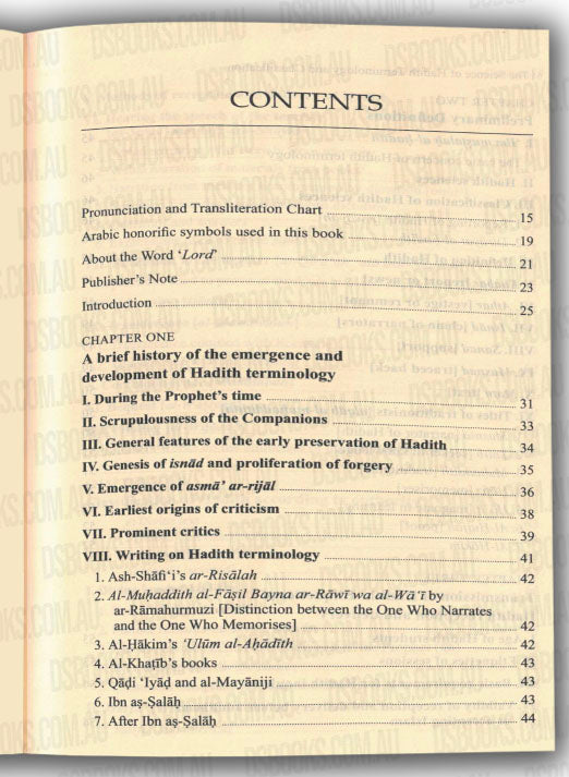 Hadith Terminology and Classification, A Handbook