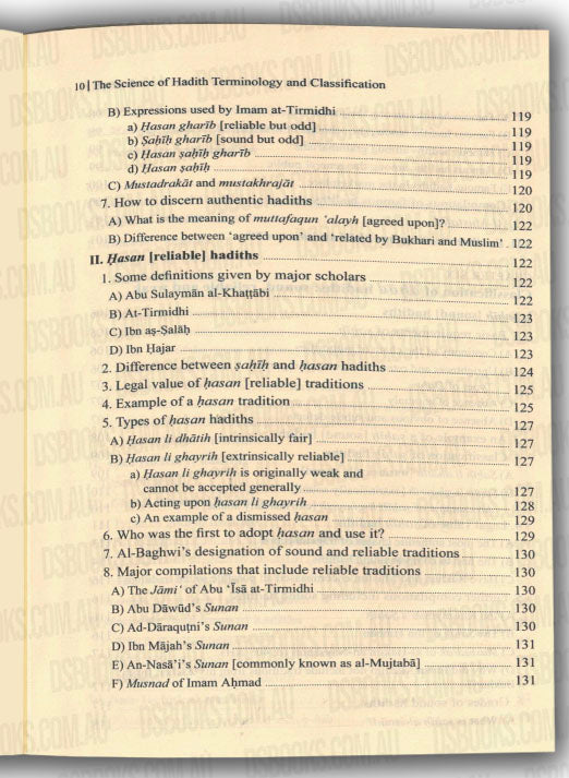 Hadith Terminology and Classification, A Handbook