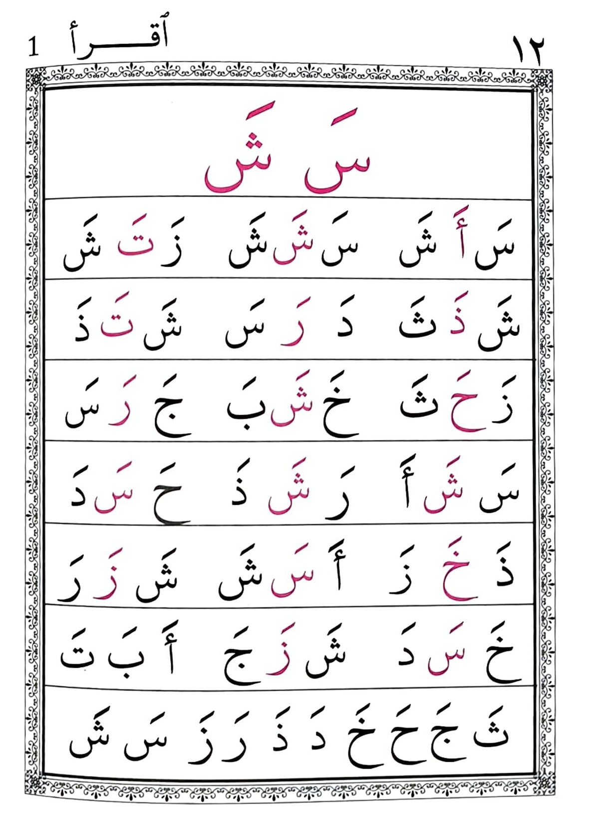 IQRA The Quick Method of Learning To Read Al-Quran 1-6 Book set