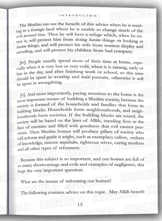 Advice On Establishing An Islamic Home