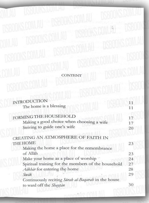 Advice On Establishing An Islamic Home